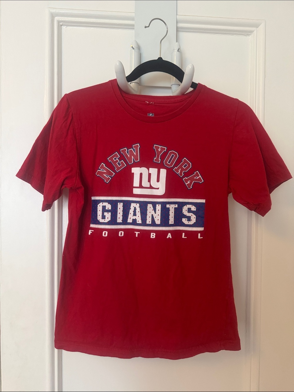 NFL Kids Red New York Giants Short Sleeve Tee